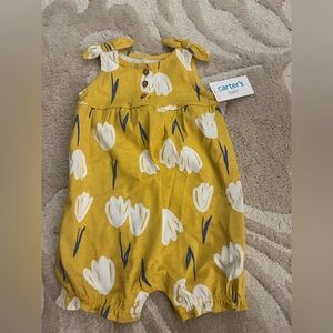 Carter's Yellow Floral One Piece